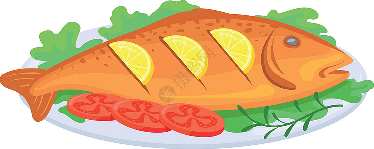 卡通鱼板 大海餐盘图片