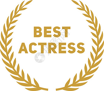 戛纳电影节最佳女演员徽章 金奖得主标志设计图片