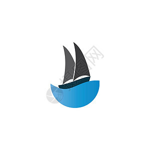 帆帆帆船标志海浪假期旅行游艇卷曲钓鱼水景漂浮巡航海洋图片