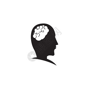 脑徽标风暴想像力插图神经智力网络药品头脑商业知识图片
