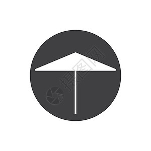 雨伞标志 vecto下雨插图天气收藏季节太阳阳伞遮阳棚黑色白色图片