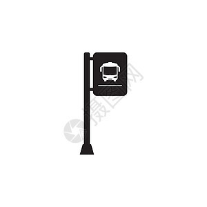 公共汽车停止图标服务行李商业运输车辆街道互联网插图乘客路线图片