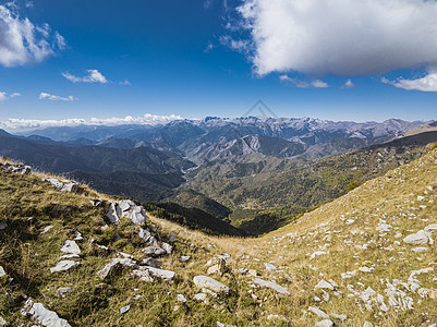 蒙特萨卡罗的利古里安阿尔卑斯山景观高度山脉环境天空高山风光岩石风景全景山峰图片