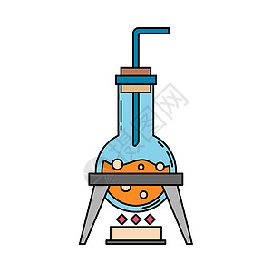 线色医疗制药图标反驳 管 专业设备符号 科学 药学 军医 化学背景标志元素 实验室玻璃 矢量医学轮廓图图片