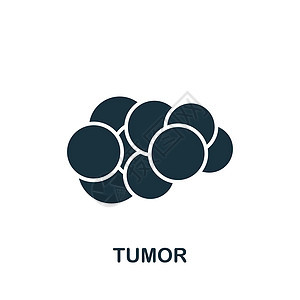 肿瘤图标 用于模板 网页设计和信息图表的单色简单疾病图标丝带细菌皮肤致癌标识网络前列腺胸部细胞作用图片