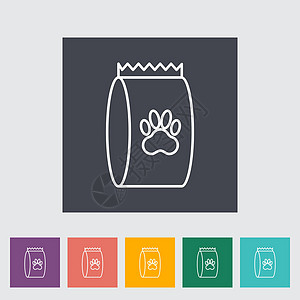 宠物食品袋卡通片艺术插图动物罐装商店营养图片