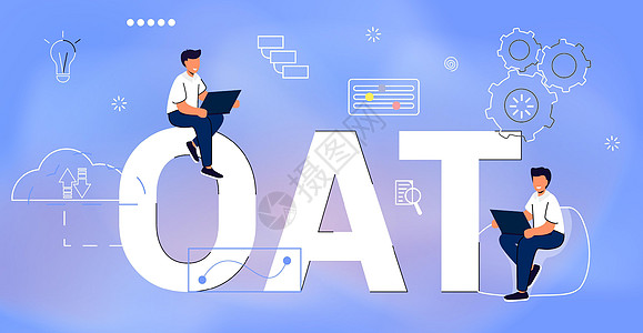 OAT 运营验收测试服务作为质量管理体系的一部分操作行政人员数据战略计算机化服务器互联网商业插图代码图片