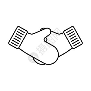 戴手套握手 矢量插图卡通片打扫感染警告交易卫生会议疾病手臂安全图片