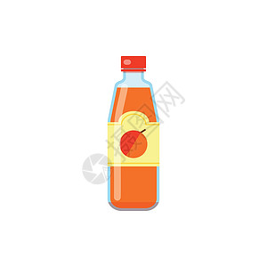 多彩的平板果汁图标条纹水果瓶子玻璃派对杯子餐厅饮料浆果菜单图片
