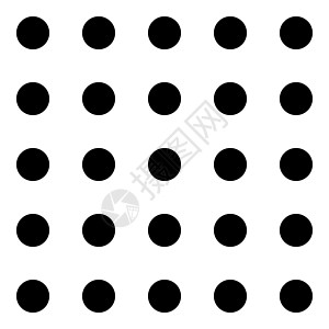 带有点和圆形的经典单色极小无缝模式 矢量图解插图技术艺术黑与白墙纸白色圆点网格黑色织物图片