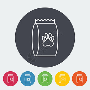 宠物食品袋动物插图营养罐装艺术商店卡通片图片