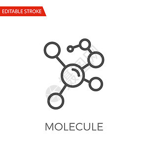 分子矢量图标药品细胞技术原子生物学实验室网络教育插图生物图片