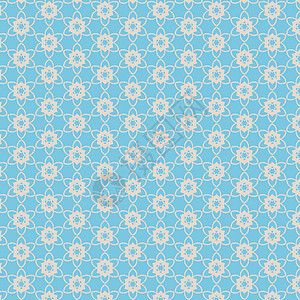 垂直几何无缝图案 矢量蓝色和蜜蜂抽象背景图片