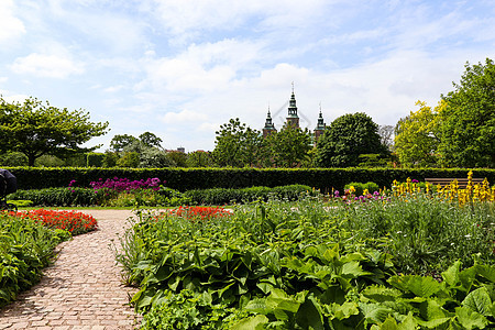 丹麦哥本哈根罗森堡宫 丹麦王室城堡 诺森堡游客房子公园景观天空成员房地产建筑市中心旅行图片