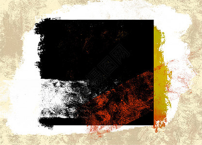 图片 米色背景的黑色抽象方块 油画 用于设计时髦最起码内脏的设计图片