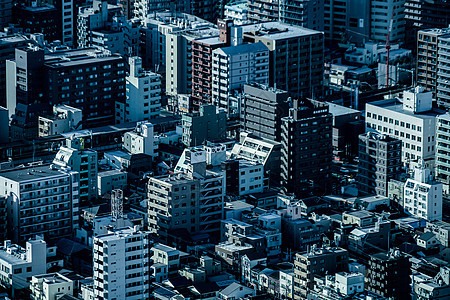 从横滨陆界大厦看到的城市景象景观海洋街景港口游乐园景点蓝天旅行摩天轮夜景图片