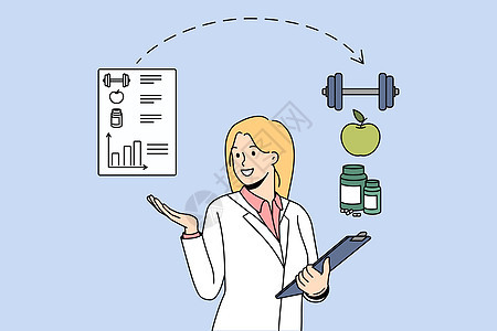 女性营养学家建议健康饮食和运动 并推荐健康饮食和运动图片