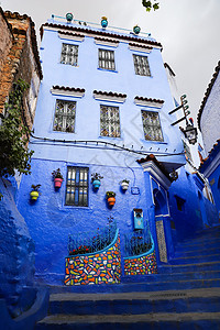 摩洛哥厨师街 摩洛哥街道文化地标建筑学麦地楼梯旅行旅游建筑村庄图片