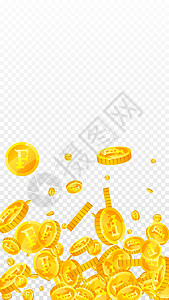 珍贵的零散瑞士法郎硬币 瑞士货币 好奇大奖 财富或成功概念 矢量说明 (单位 千美元)图片