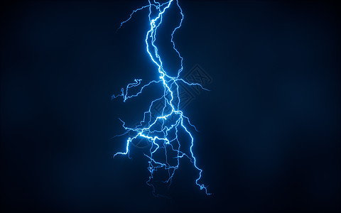 蓝闪电 深底 3D感应暴雨闪光黑色耀斑霹雳危险活力风暴电压灾难图片