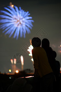 2018烟花Tamagami烟花节的烟花2018年夜空夫妻节日汇演人造诗照明夜景大会活动观众背景