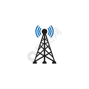 网络塔图标传播上网路由器收音机全球卫星发射机传真电话系统图片
