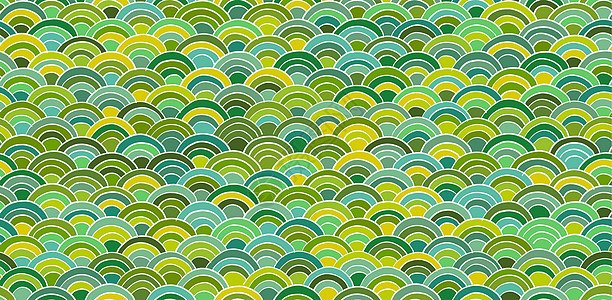 传统的日本西海海浪 您设计的无缝模式 无缝模式插图草图艺术圆圈织物墙纸纺织品手绘海洋曲线图片