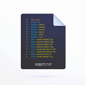 Robots txt 矢量图标 对 http https 和 FTP 协议有效 机器人 txt 文件为搜索机器人提供建议 - 应图片