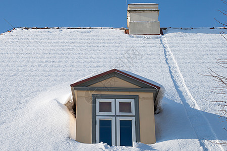 雪盖屋顶屋顶图片
