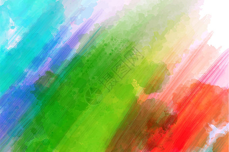 果汁彩虹背景 水彩色 笔纹明显图片