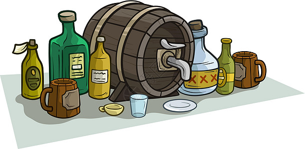 木木木木桶瓶和酒精杯图片