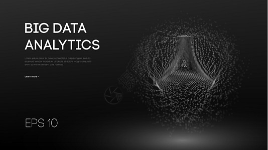 人工智能分析 数据技术科学概念 网络分析领域摘要 未来派 ai 数字云 网络技术矢量插图机器学习 每股收益 10知识标识粒子同心图片