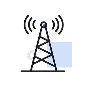 通信天线矢量图标 导航标志广播插图电视技术网络细胞播送数据发射机全球图片