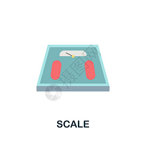 缩放平面图标 医院收藏的彩色元素标志 用于网页设计 信息图表等的平面图标标志背景图片