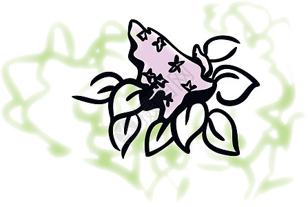 用于设计设计的泉型花朵 矢量插图艺术紫丁香墙纸花束框架季节植物学花瓣自然装饰品图片