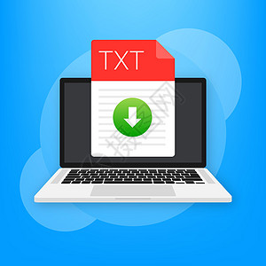 TXT 文件图标 电子表格文档类型 现代平面设计图形插图 矢量 TXT 图标推介会笔记互联网电脑网络正方形界面床单软件文件名图片