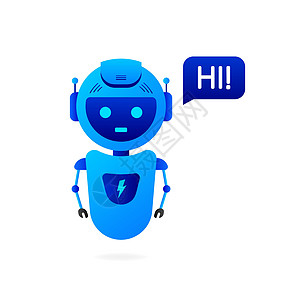 Chatbot 图标概念 聊天bot或Shadbot 网站或移动应用程序的机器人虚拟协助 矢量插图服务技术智力气泡互联网社会讲话图片