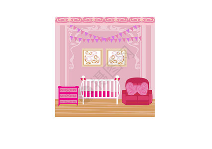 女婴房间房子家庭玩具婴儿盒子游戏室童年女孩们卧室桌子图片