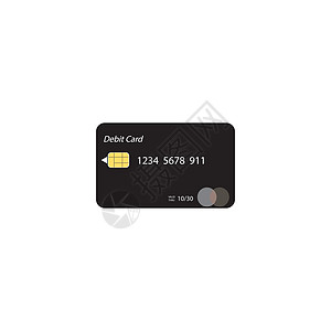ATM 卡图标模板矢量金融债务银行卡货币金子信用芯片零售技术塑料图片