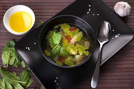 托斯卡纳菜汤和虫勺子食谱食物美食土豆肉汤厨师敷料芹菜茄子图片