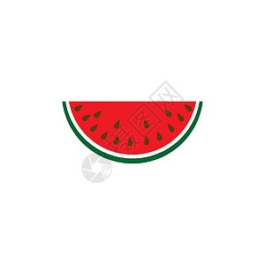 西瓜水果图标标志 矢量设计饮食食物甜点果汁营养标识健康维生素农业插图图片