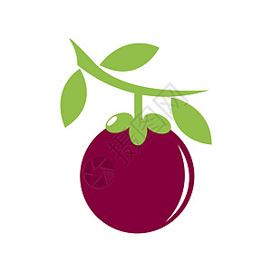 芒果水果图标标识矢量异国产品食物季节生态营养紫色维生素饮食插图图片