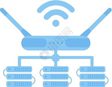 连接到路由器 IOT 和自动化概念的服务器上网互联网安全局域网数据库插头办公室托管电缆商业图片