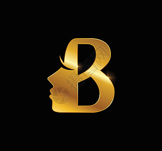 金色美桃字母B图片