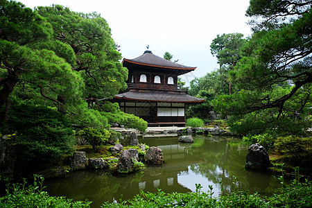 日本京都银九二寺庙公园历史性崇拜寺庙建筑吸引力建筑学文化地标神社图片