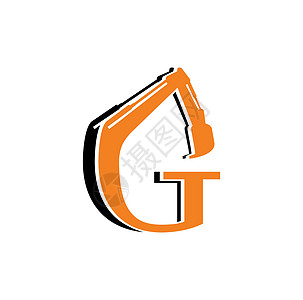 初始字母 G级建筑MonmacLogo字体建造建筑学标识品牌艺术插图房子公司营销图片
