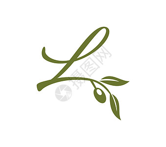 葡萄初始 Logo 字母 L饮料身份菜单商业藤蔓装饰品叶子食物餐厅品牌图片