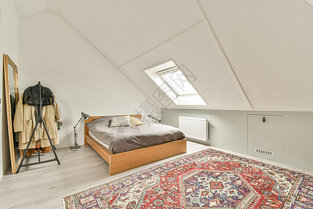 Mansard卧室 室内设计最小型设计装设住房房子房间公寓家具建筑学天花板窗户住宅图片