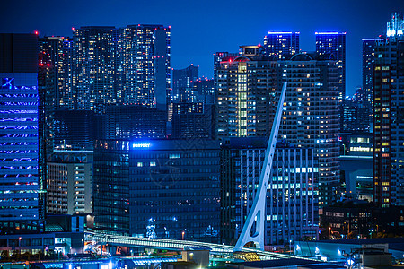 东京之夜 从东京大田港观望东京的夜景港区历史中心街景焰火商业机构城市古迹景点图片