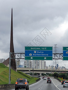 圣保罗市入口图象的图像显示运输中转拉丁摩天大楼建筑物金融密度交通城市化首都图片